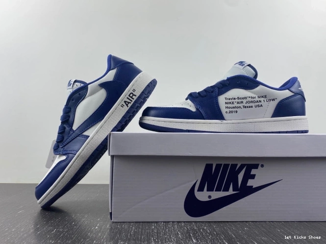 1st Kicks 1 CUSTOM DM7890-101 AIR OFF-WHITE SCOTT JORDAN X TRAVIS X 0704